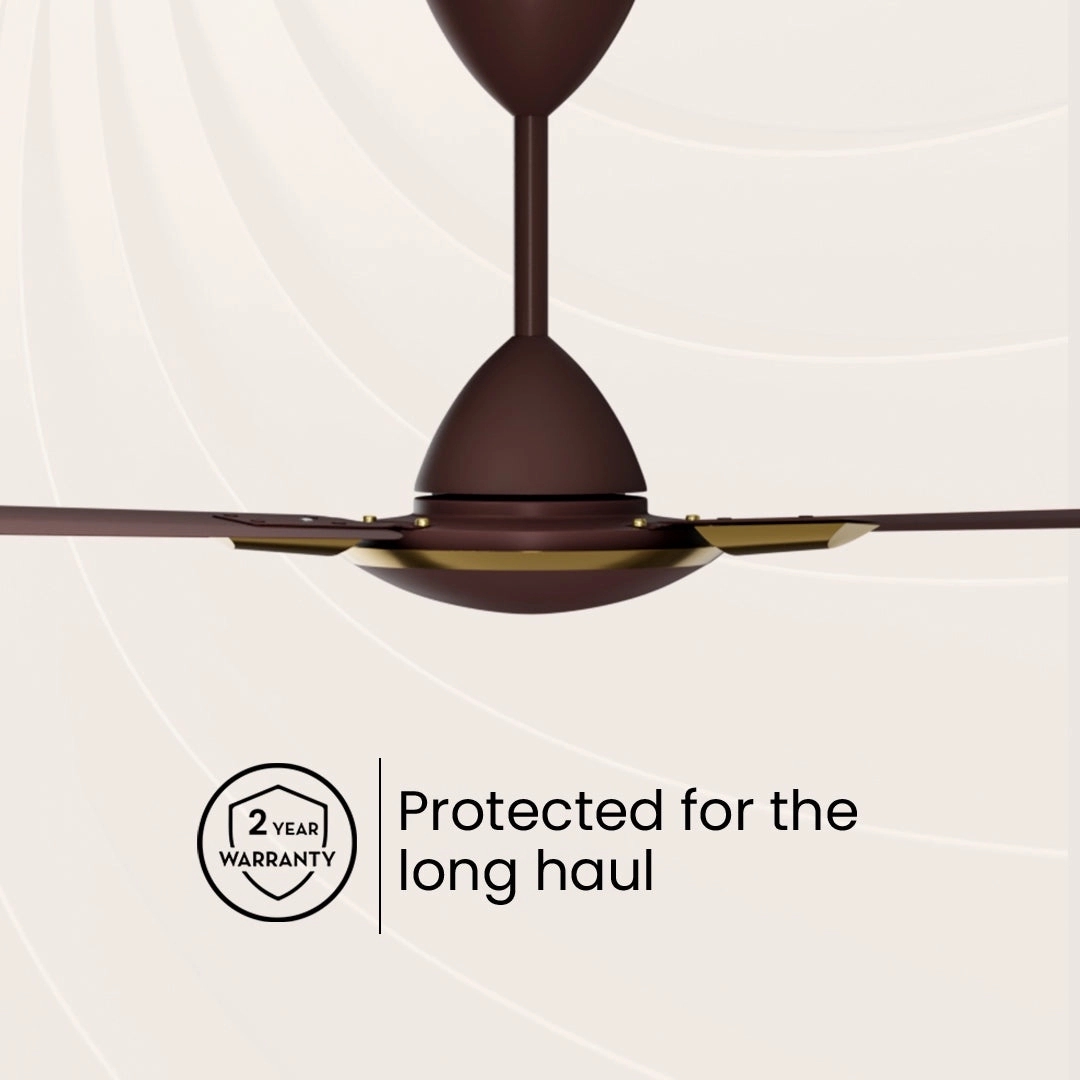 Crompton High Speed Aura | Ceiling Fan - Brown by Crompton : Colours available: Brown 1 3