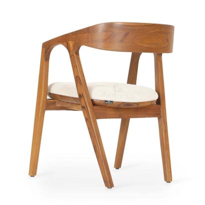 Alankaram Ince - Teak Dining Chair, Wooden Back Sale by Alankaram : Colours available: Brown 2 2