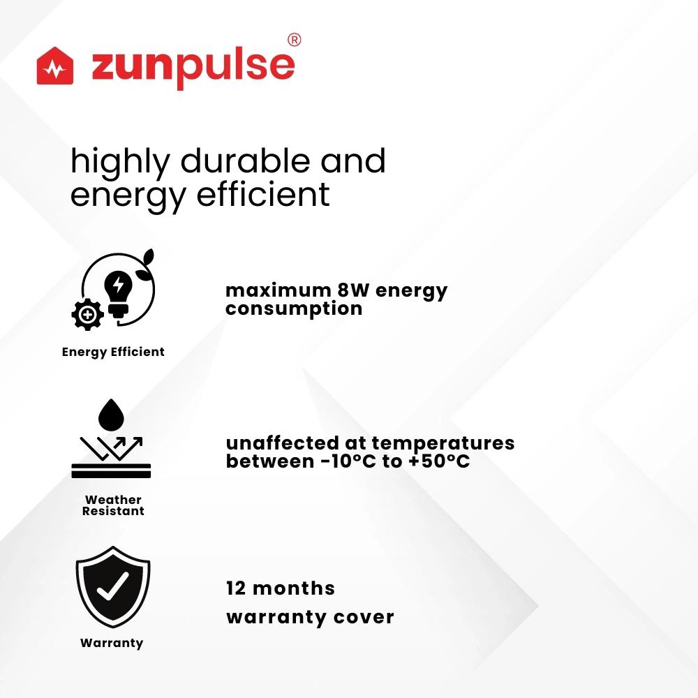 Zunpulse Video Door Phone with 7 inch TFT Colour Screen, Night Vision, 120° Viewing Angle (White) 4