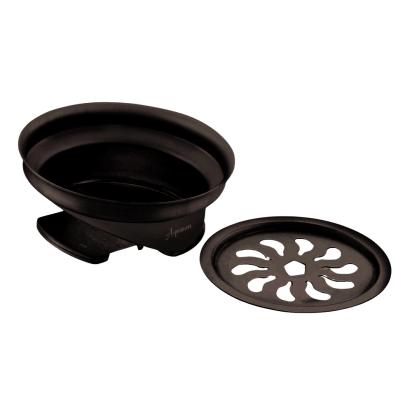 Aquieen 6-Inch Anti-Foul Cockroach Trap | Matte Black SS304 Floor Drain Cover for Hair, Odor & Insect Control by Aquieen : Colours available: Black