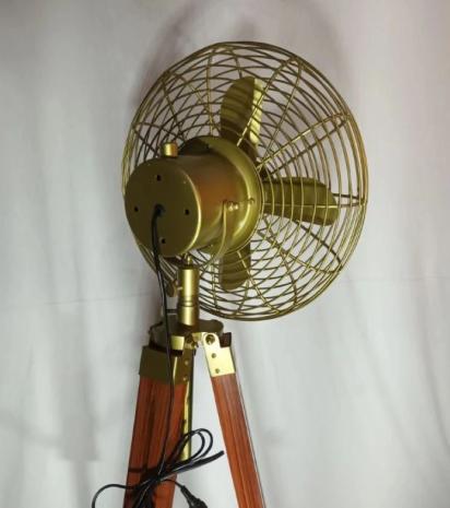 Young Artisan Antique Tripod Electric Fan by Young Artisan : Colours available: Gold 1 2