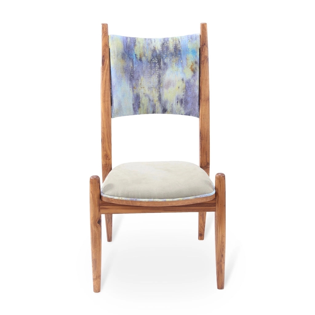 Alankaram Vinil - Teak Dining Chair Without Armrest Sale by Alankaram : Colours available: Multicolour 1 1