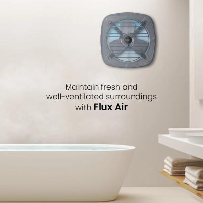 Crompton Fluxair Exhaust Fan by Crompton : Colours available: Grey 1 1
