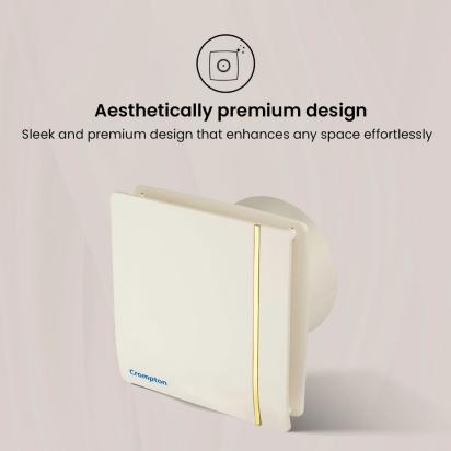 Crompton New Mount Air Exhuast Fan - Ivory by Crompton : Colours available: Ivory 2 3