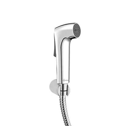 Aquieen Health Faucet Set in Chrome Finish - Fluid Series ABS Jet Spray With 1M SS Hose & Hook by Aquieen : Colours available: Chrome