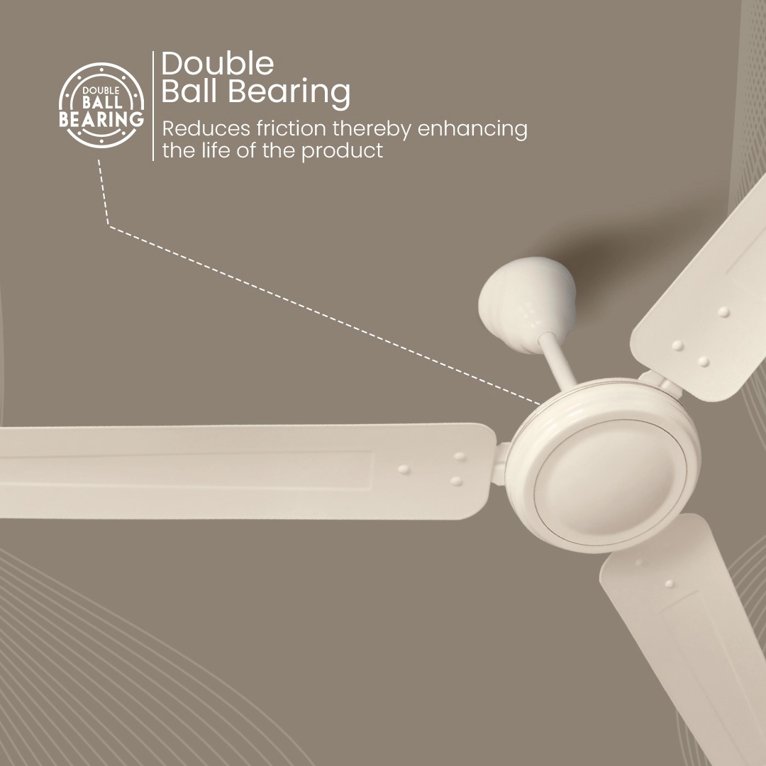 Crompton Surebreeze Gallop| Ceiling Fan - Ivory by Crompton : Colours available: Ivory 7 4