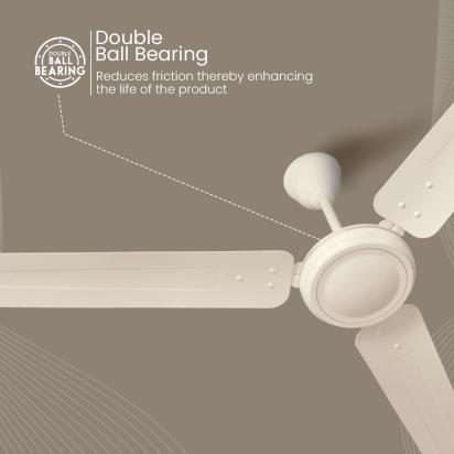 Crompton Surebreeze Gallop| Ceiling Fan - Ivory by Crompton : Colours available: Ivory 7 4