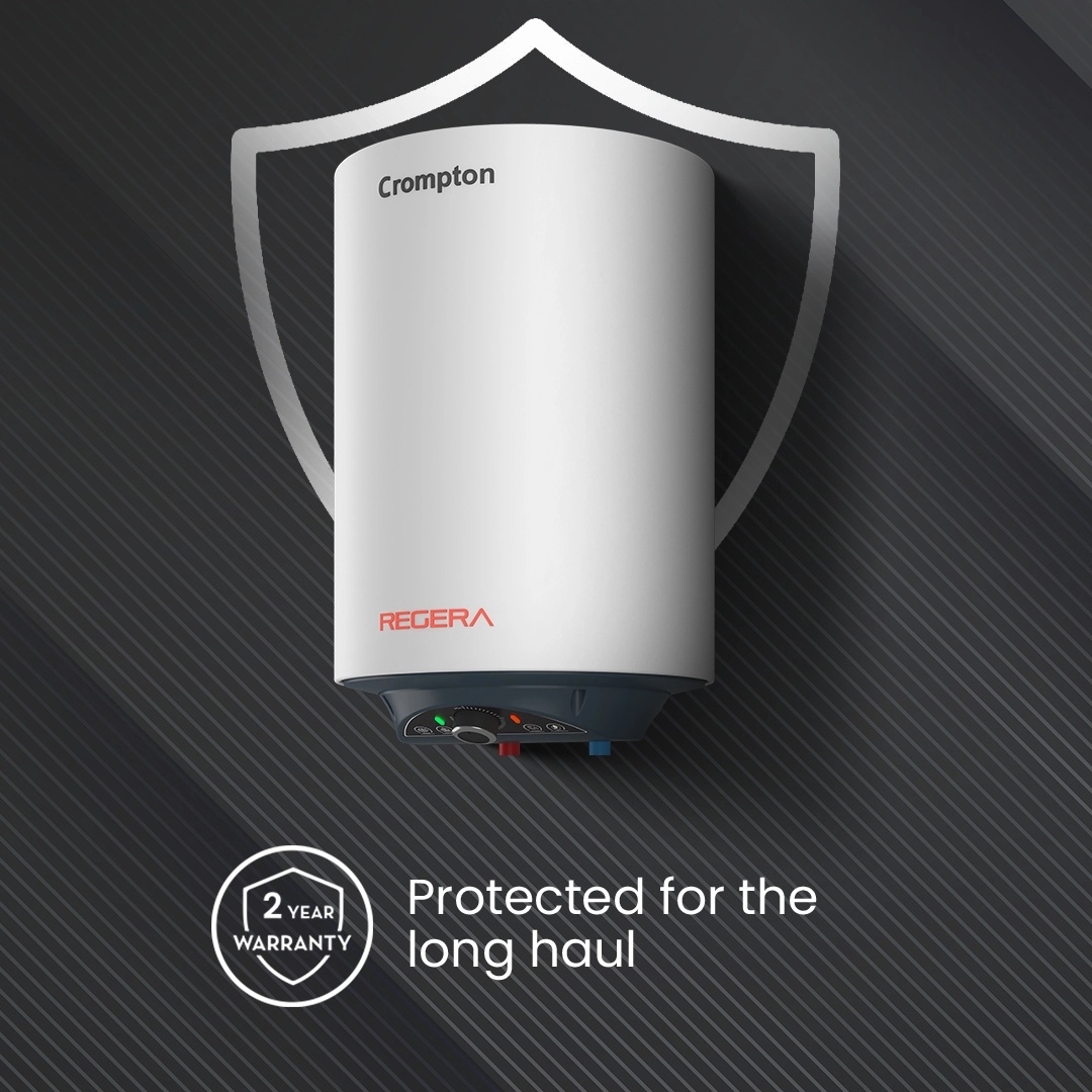 Crompton Regera Storage Water Heater - 25-L by Crompton : Colours available: White 4 3