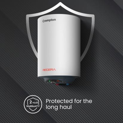 Crompton Regera Storage Water Heater - 25-L by Crompton : Colours available: White 4 3