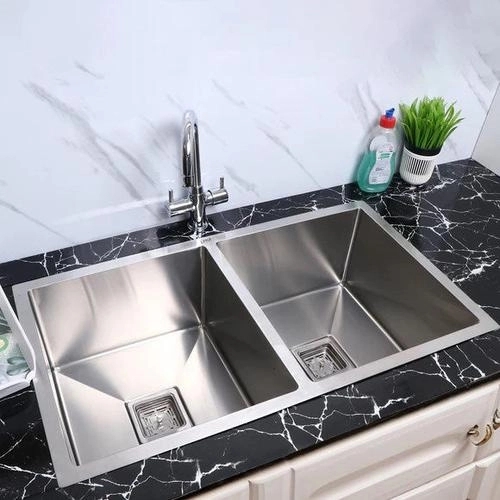 Lipka Handmade Double Bowl Kitchen Sink (37 x 18 x 10 Inches)