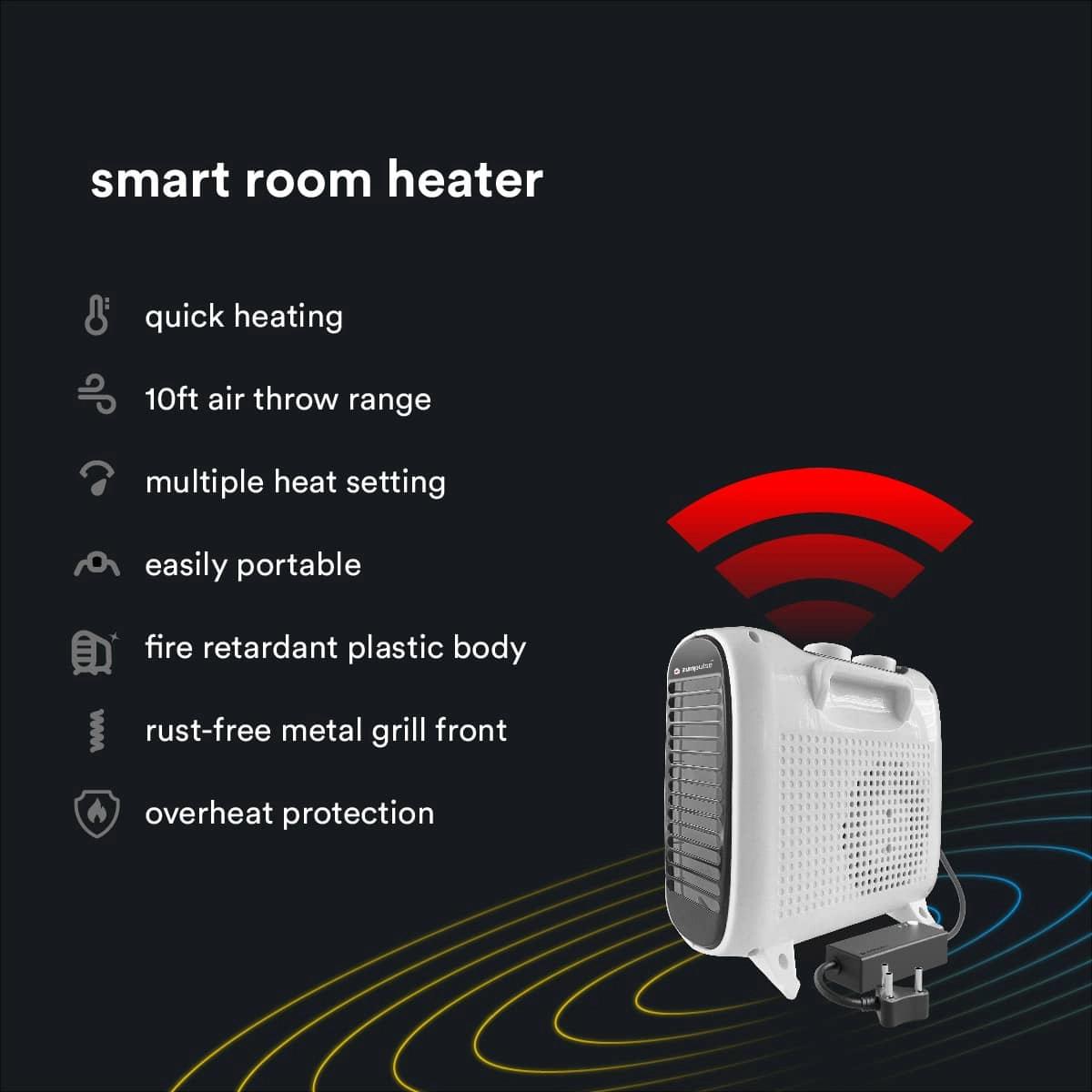 ZunPulse Tyrone Plus Smart Wi-Fi Room Heater with Fan for Small to Medium Sized Rooms with App Control 2