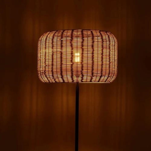 The Living Influence Bird's Nest - Rattan Floor Lamp 2
