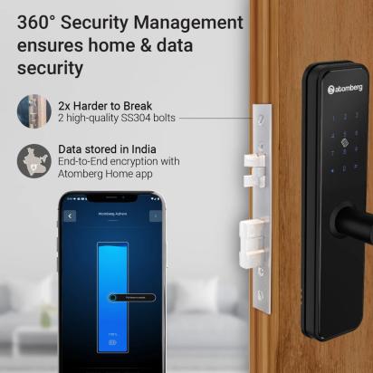 Atomberg Azhero Smart Door Lock by Atomberg : Colours available: Black 2 2