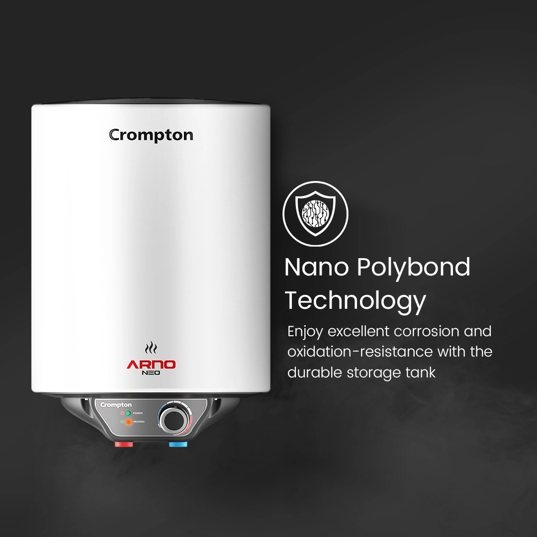 Crompton Arno Neo, 2000W Storage Water Heater - 25-L by Crompton : Colours available: Grey 2 3