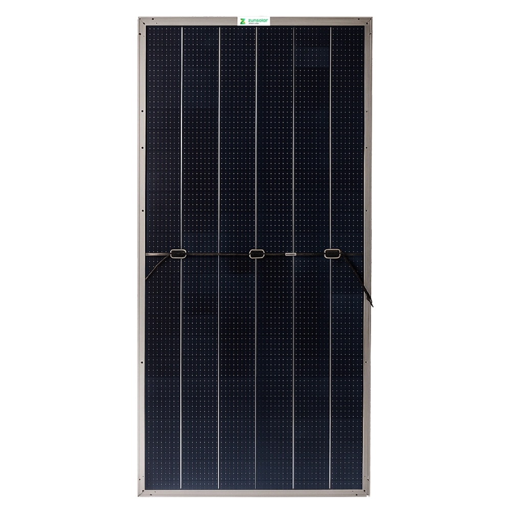 Zunpulse 550 Watt Bifacial Non DCR Mono PERC Solar Panel by Zunpulse : Colours available: Black