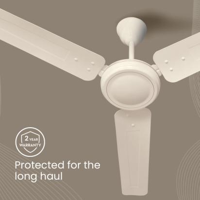Crompton Surebreeze Gallop| Ceiling Fan - Ivory by Crompton : Colours available: Ivory 8 5