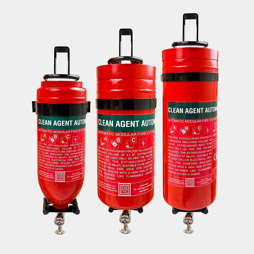 Ceasefire Automatic Fire Extinguishers - Clean Agent (Wall Mounted) by Ceasefire : Colours available: Red 6 2