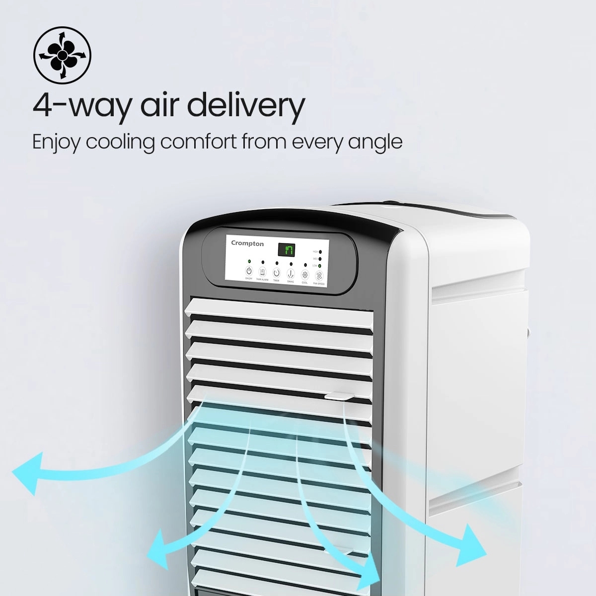 Crompton Optimus Neo 35i Air Cooler by Crompton : Colours available: Black, White 2 3