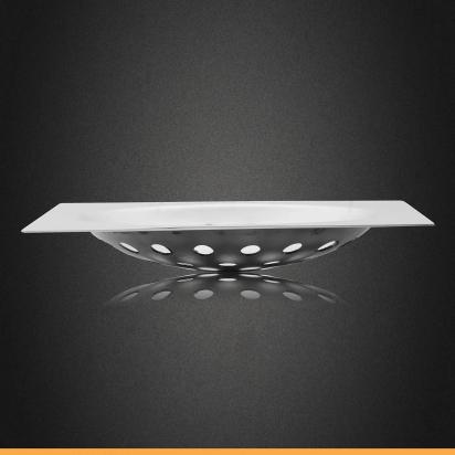 Ruhe One Square Flat Cut Floor Drain - 6 x 6 Inches by Ruhe : Colours available: Silver 1 3