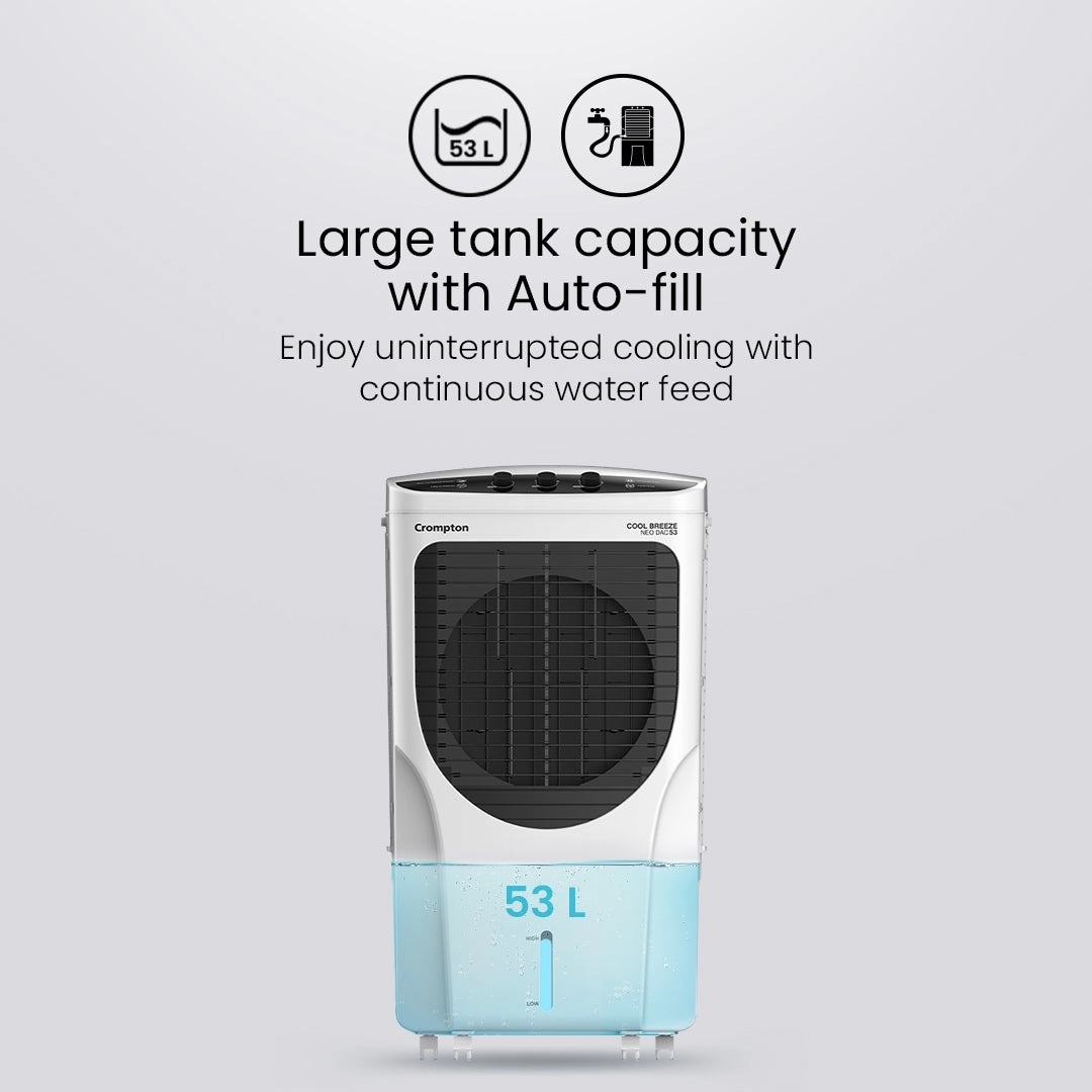 Crompton Ozone Royal Air Cooler - 80-L by Crompton : Colours available: Black, White 2 2