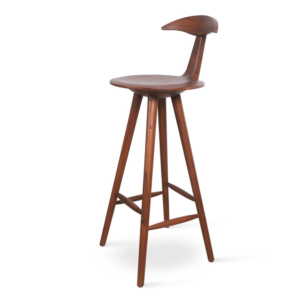 Alankaram Udita - Teak High Chair, Wooden Seat - UDI-TKNWL by Alankaram : Colours available: Brown 2 1