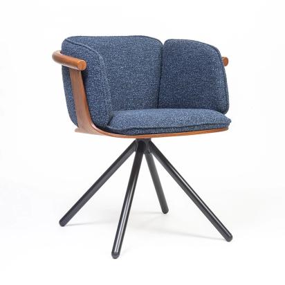 LivingShapes Toliver Plywood Dining Chair with metal by Living Shapes : Colours available: SteelBlue 3 2