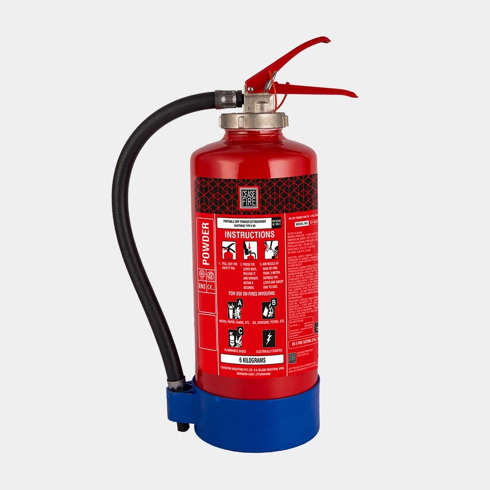 Ceasefire ABC Powder Cartridge Type Portable Fire Extinguishers by Ceasefire : Colours available: Red 3 3