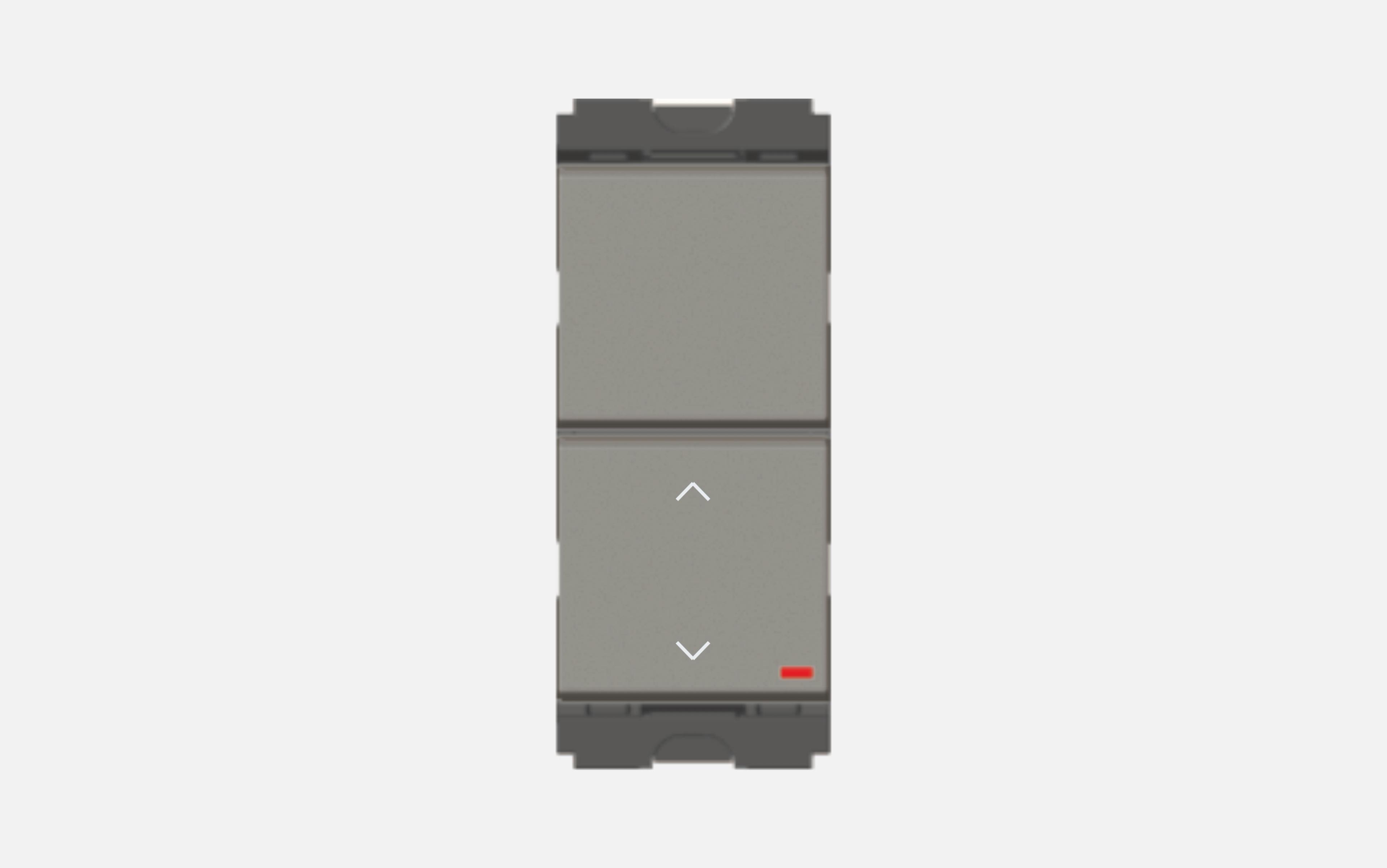 Norisys Quartz Gray Twin Switch 16A - 2 Gang - 1 way + 2 way with indicator - 1 Module