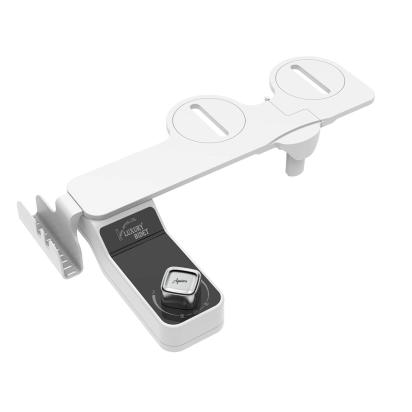 Aquieen ABS Dual Flow Toilet Bidet Spray Kit With Mobile Holder | High-Pressure Handheld Jet Spray For Western Toilets | Adjustable & Non-Electric by Aquieen : Colours available: White