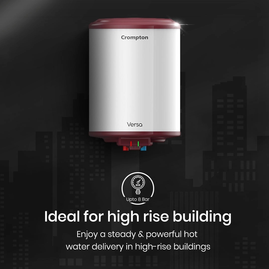 Crompton Versa Storage Water Heater - 15-L by Crompton : Colours available: White 4 6