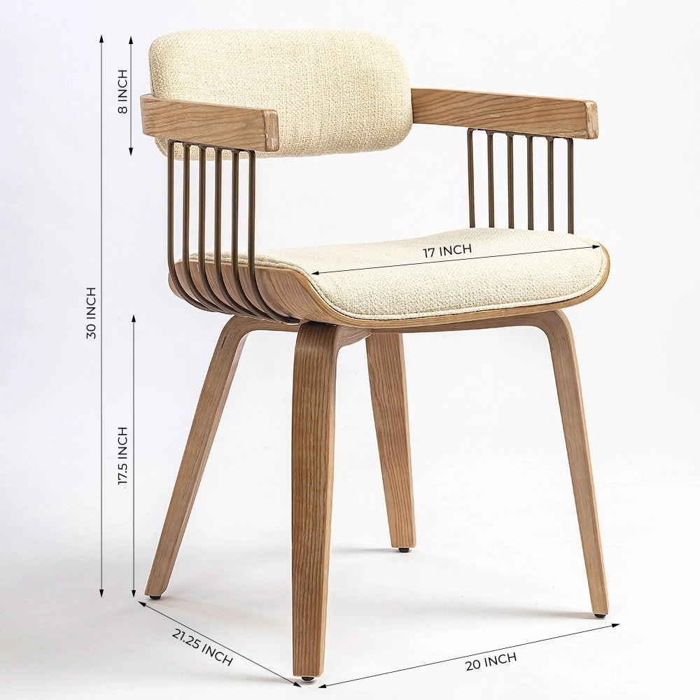 LivingShapes Blonde Wooden Dining Chair by Living Shapes : Colours available: Beige 2 2
