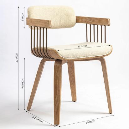 LivingShapes Blonde Wooden Dining Chair by Living Shapes : Colours available: Beige 2 2