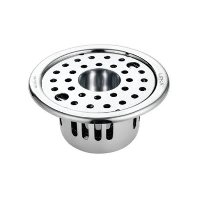 Lipka Round Floor Drain (5 inches) with Cockroach Trap, Lock & Hole