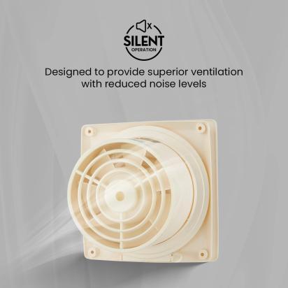 Crompton New Mount Air Exhuast Fan - Ivory by Crompton : Colours available: Ivory 8 7