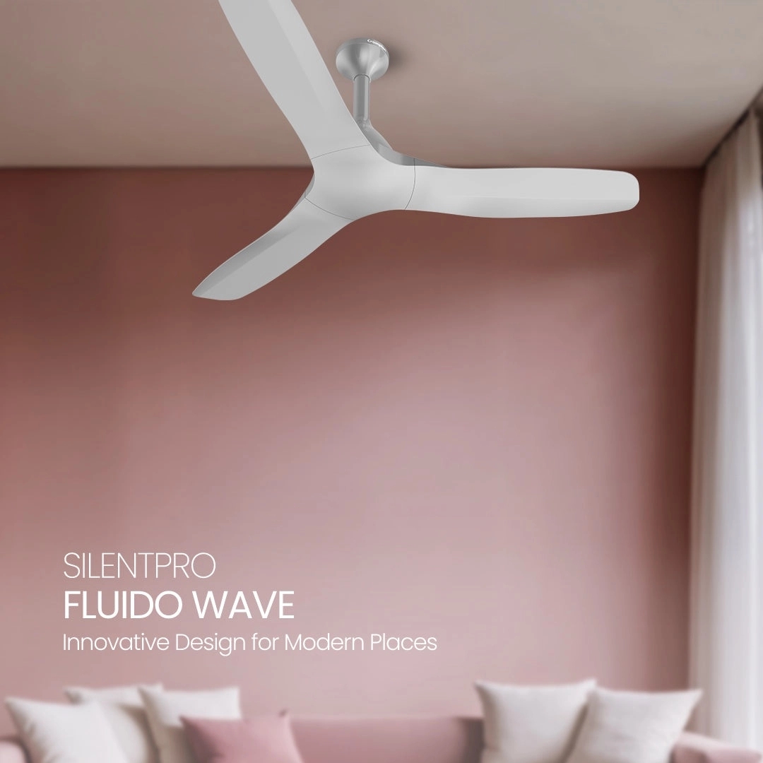 Crompton Silent Pro Fluido Wave 900mm - Snow White by Crompton : Colours available: White 6 1