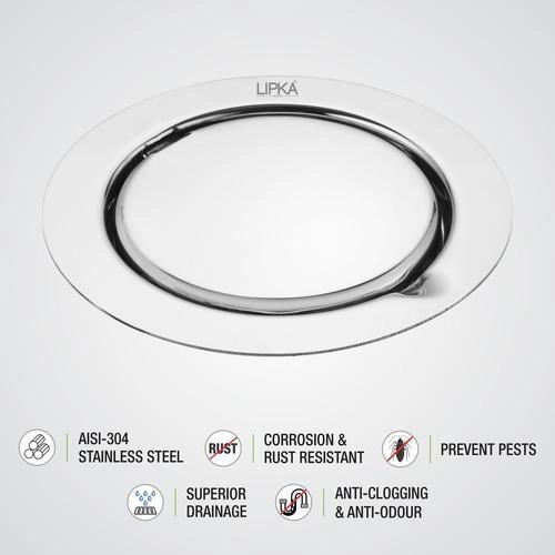 Lipka Gemini Round Floor Drain with Jali (5 inches) 2