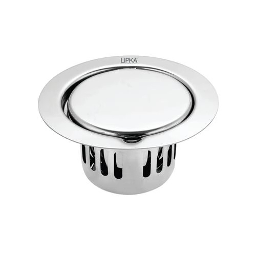 Lipka Full Moon Round Floor Drain (5.5 inches) with Cockroach Trap