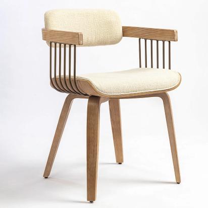 LivingShapes Blonde Wooden Dining Chair by Living Shapes : Colours available: Beige 3 3