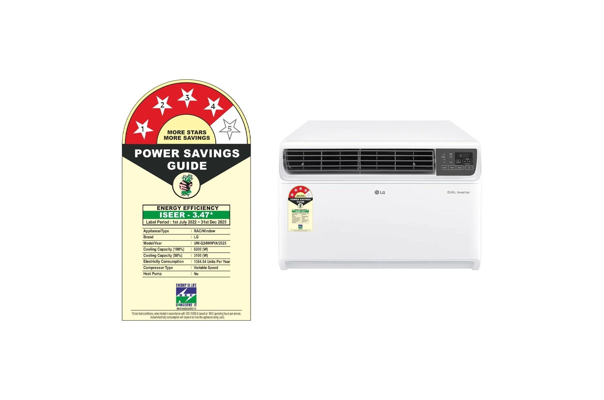 LG 4 Star (2.0) Window AC Convertible 4-in-1 Cooling, Energy Manager+, Dual Inverter Compressor, 6.2 kW, 2025 Model 2