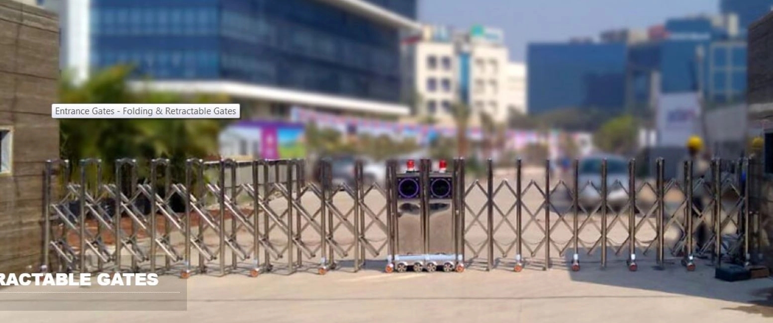 Avians Folding and Retractable Gates by Avians : Colours available: Silver