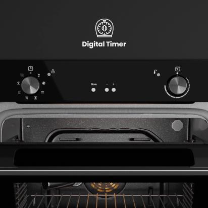 Crompton GrandArt Pyrolytic Oven 78 Ltrs by Crompton : Colours available: Black 2 3