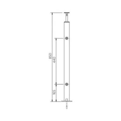 Ozone Standard SS Balustrade - OZRST-11-DGH SSS by Ozone : Colours available: Silver 1 1