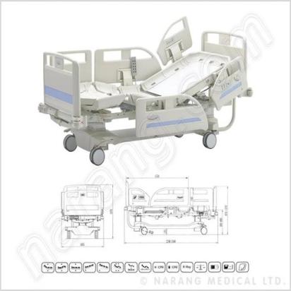 Narang Medical HF1042A : ICU Bed Electric 5 Function With Weighing Scale by Narang Medical Limited : Colours available: White