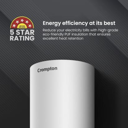 Crompton Regera Storage Water Heater - 15-L by Crompton : Colours available: White 5 5