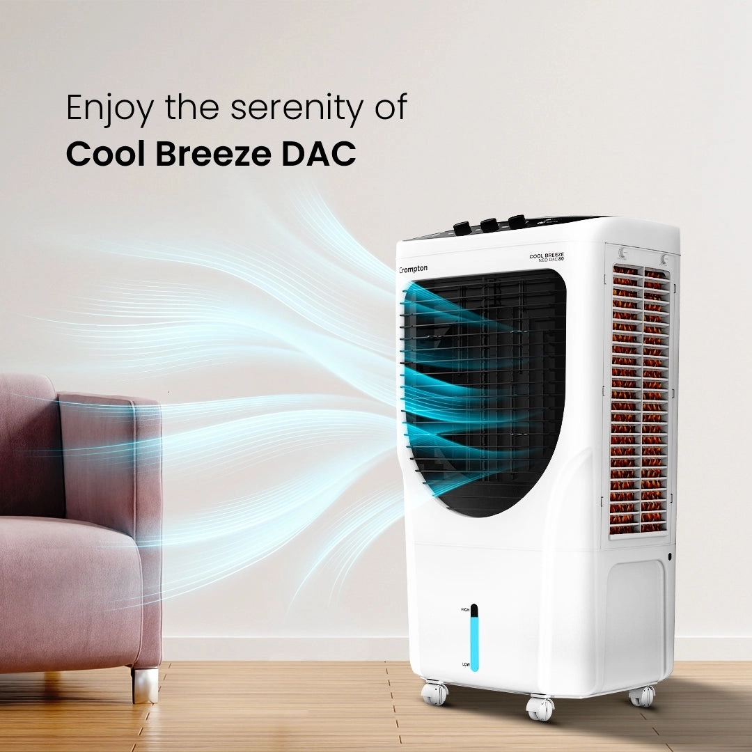 Crompton Ozone Royal Air Cooler - 80-L by Crompton : Colours available: Black, White 3 1