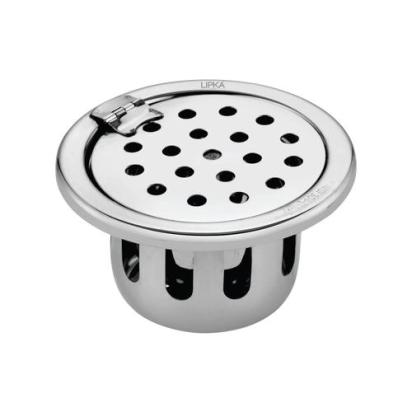 Lipka Round Floor Drain (5 inches) with Hinge & Cockroach Trap