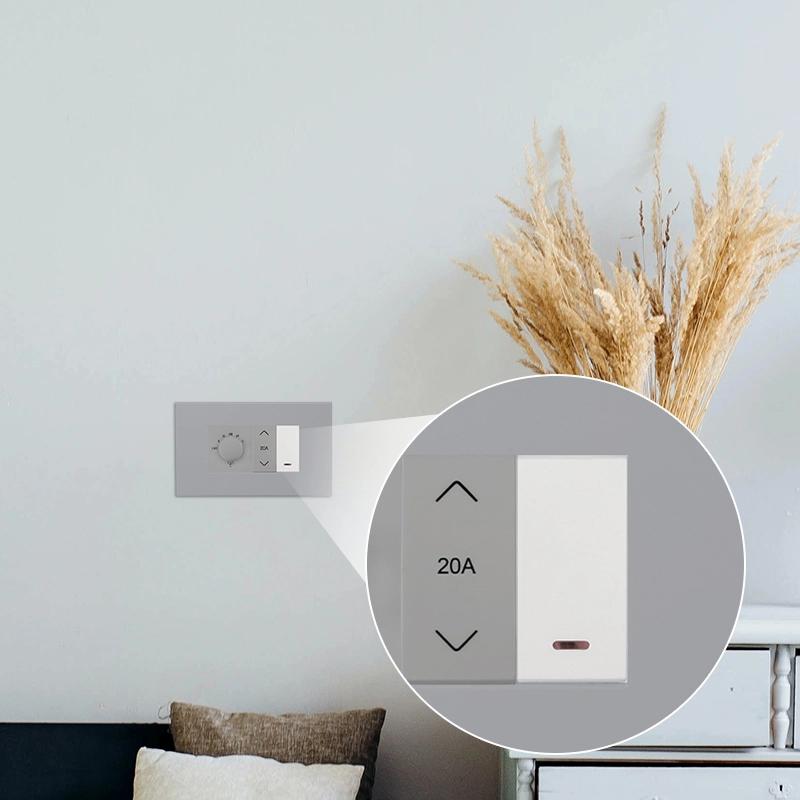 Orpat Platinum Series Switches – 20A 1 Way Switches with Indicator – OPSH-7057 – White (Pack of 20)