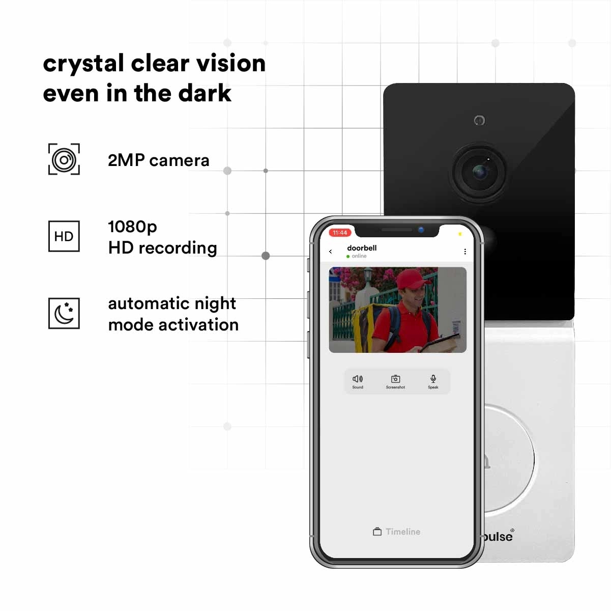 Zunpulse Guardian Smart Video Doorbell by Zunpulse 2 2
