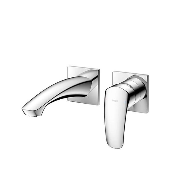Toto Wall Mounted Single Lever Washbasin Faucet Short Spout W O Pop-Up Waste - TLG09307BB