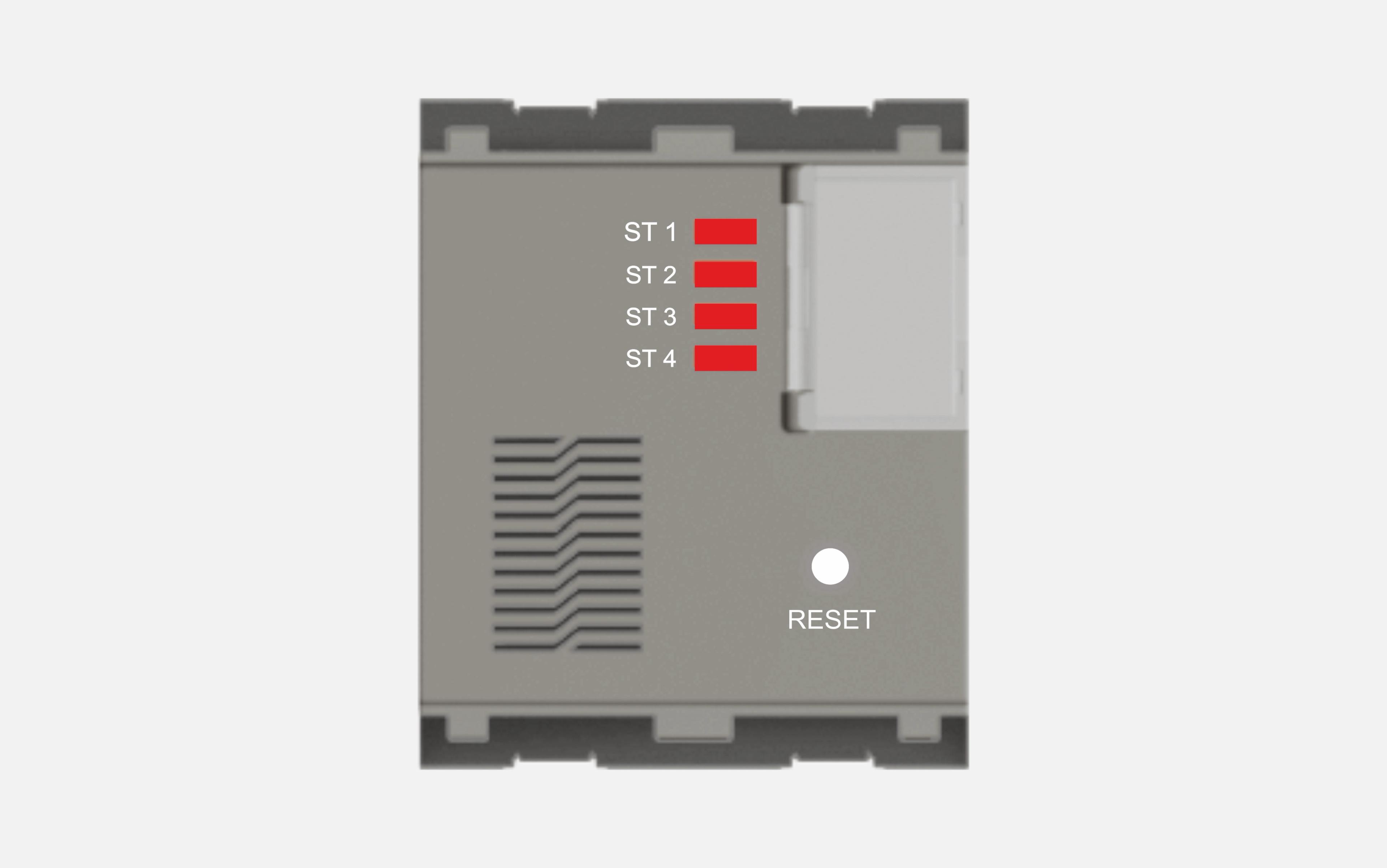 Norisys Quartz Gray Call Bell Station with Register and Provision for External Buzzer - 2 Module